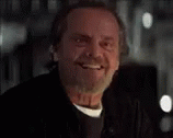 Jack Nicholson nodding with a grin